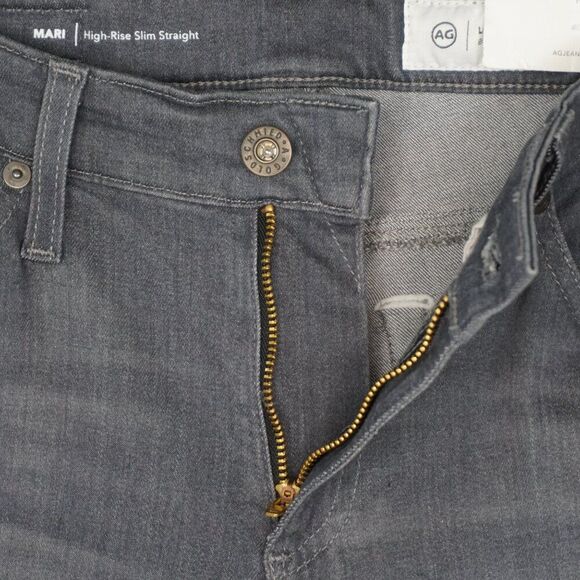 New Adriano Goldschmied Mari High Rise Slim Straight Jeans in Smoky Dust sz 25 - Picture 14 of 15